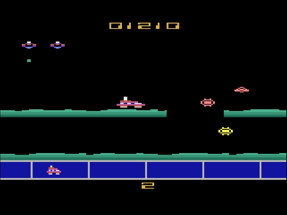 Gameplay of Gas Hog for Atari 2600
